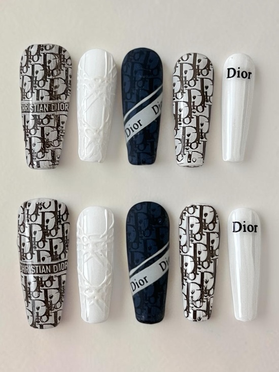Dior Other - Custom Handmade Reusable Dior Designer Press On Nails